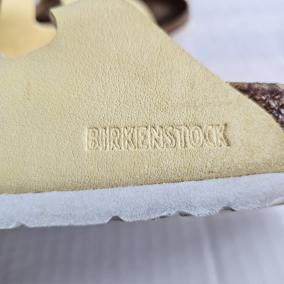 Birkenstock Florida 230 Sandal size EU 36 yellow triple strap - Picture 12 of 15